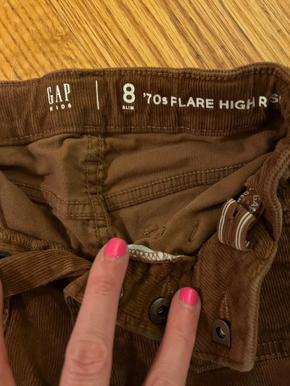 GAP Kids High Rise Corduroy '70s Flare Pants